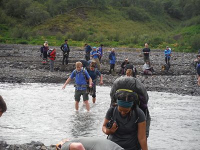A trek in Iceland isn't complete without fording an ice-cold stream, A Robertson
