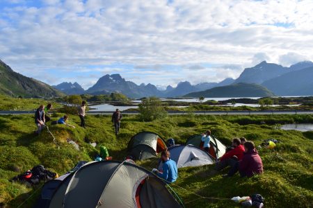 Camping spot by Selfjorden, Adam Dawson
