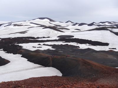 Lava fields on the pass between the Eyjafjallajökull and Mýrdalsjökull glaciers, A Waldron